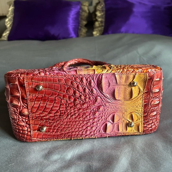 Brahmin Small Ashlee Glam Ombré (orange/pink) Leather - Picture 7 of 9